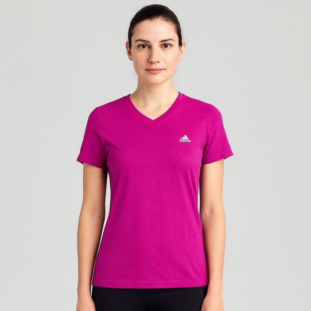 adidas climalite workout short sleeve performance athletic tee pink small